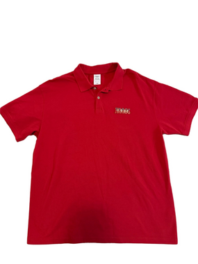 John Elliott Red Polo with Subtle Logo Embroidery